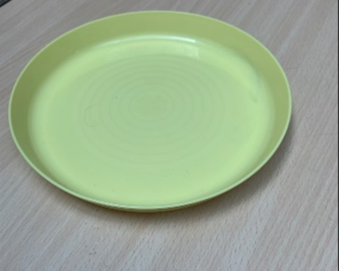 Plate, duck egg green in colour