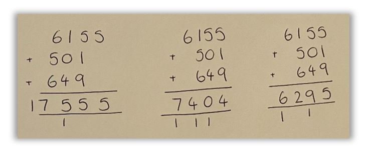 Page from maths book