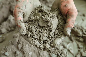 Hands working with clay