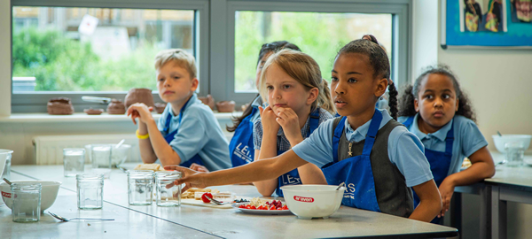 children cooking