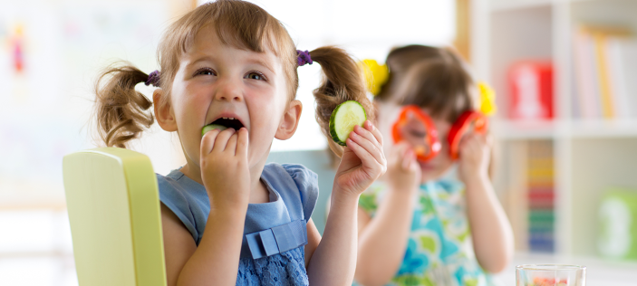 Child eating food