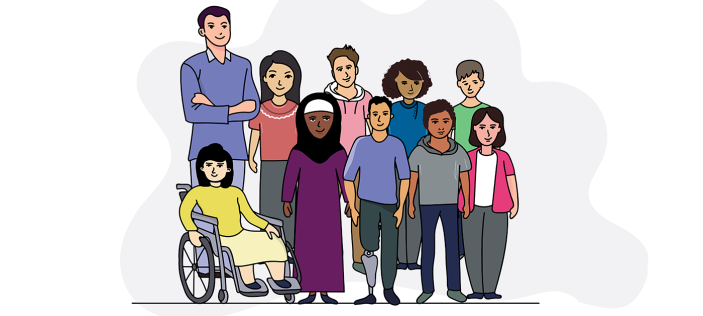 Group of diverse people