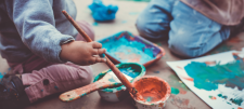 Open ended play – the possibilities are endless Children playing with paint